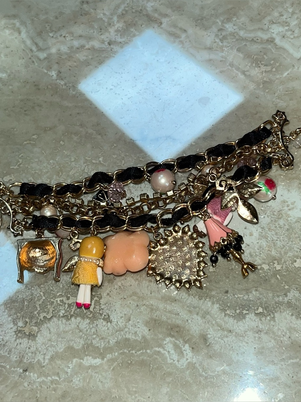 Vintage Betsey Johnson BETSEYVILLE Premier Dollhouse Multi-Strand Bracelet - Picture 15 of 16